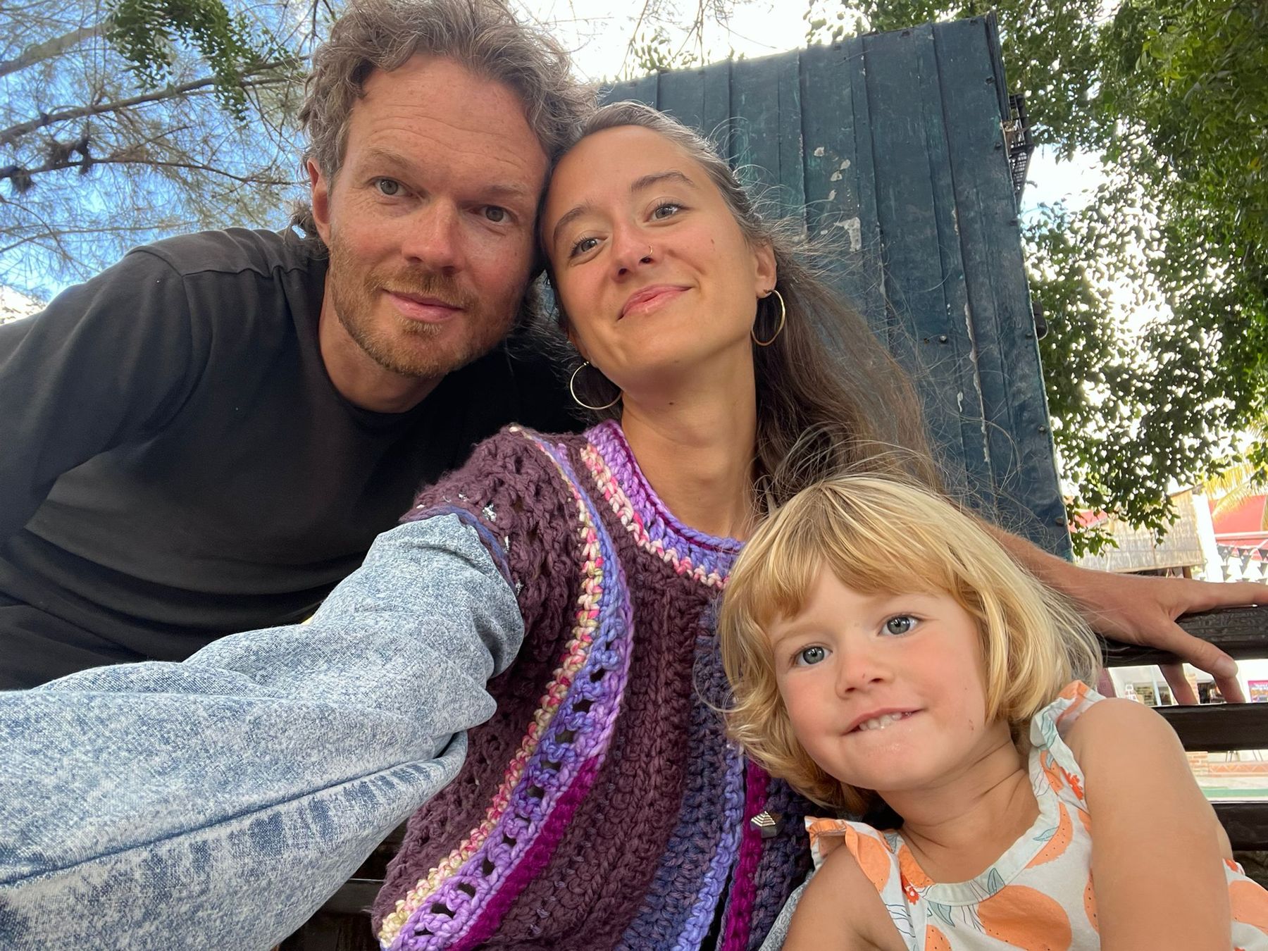 Jan with his wife and daughter